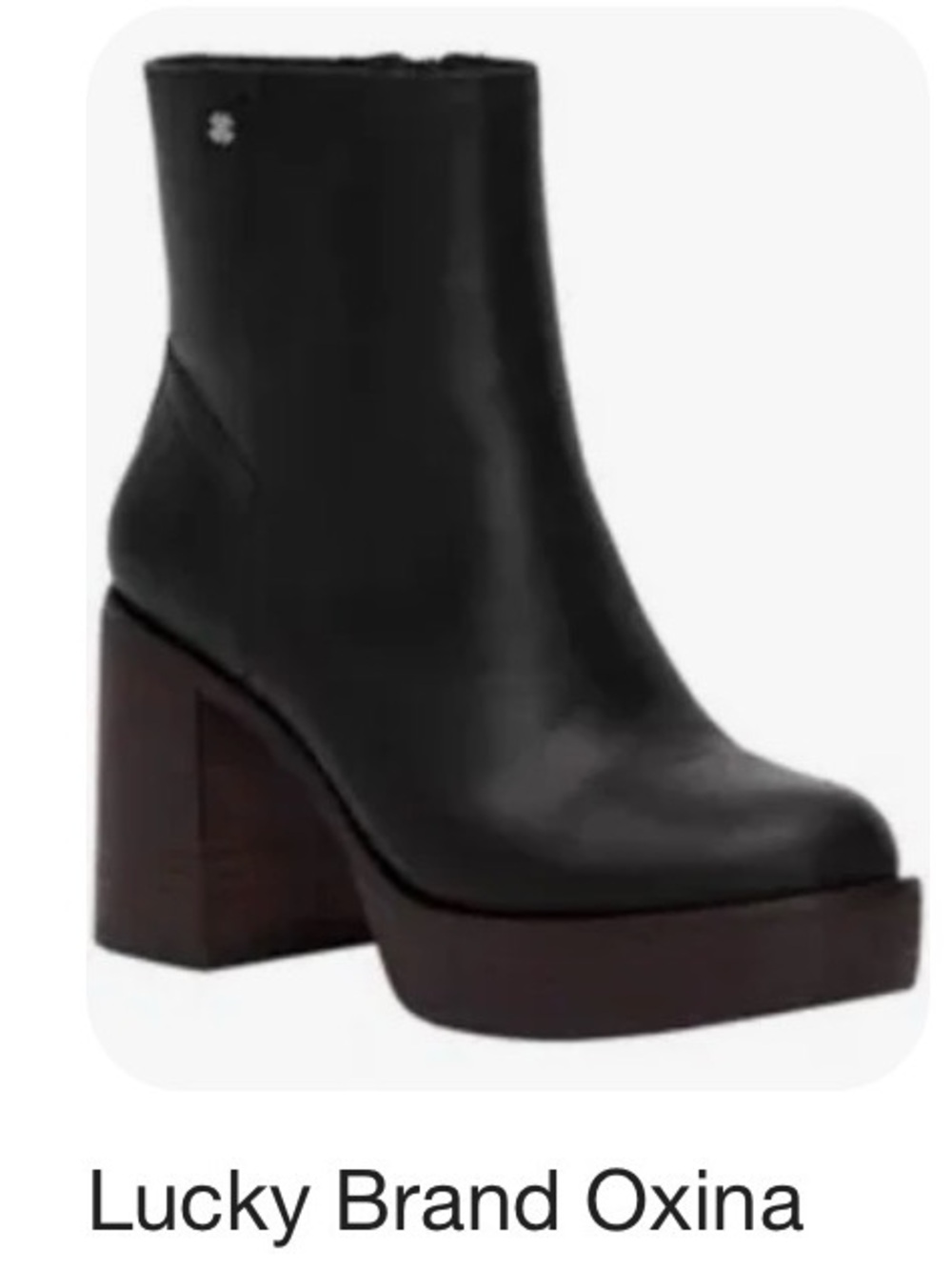 Lucky Brand Oxina Platform Leather Boot